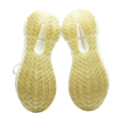 Reecycled White Low Top Athletic Shoes