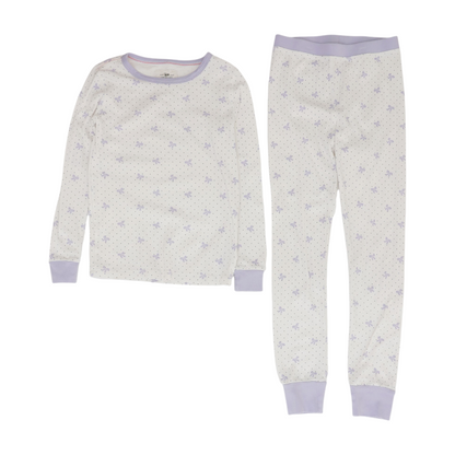 White Polka Dot Pajama Set