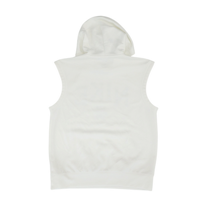 White Solid Hoodie Pullover