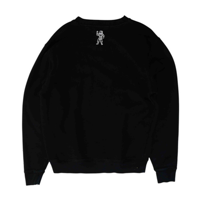 Black Solid Sweatshirt Pullover