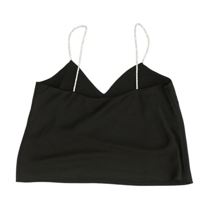 Black Solid Knit Top