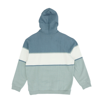 Gray Color Block Hoodie Pullover