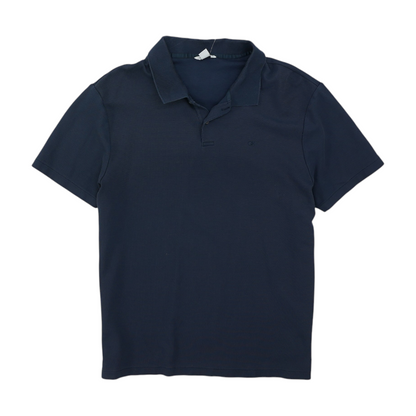 Navy Solid Short Sleeve Polo