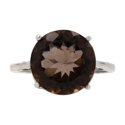 5 3/4 ctw Sterling Silver Quartz Fashion Ring