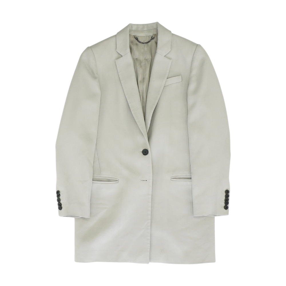 Gray Solid Blazer