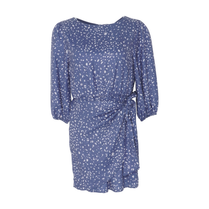 Blue Abstract Mini Dress