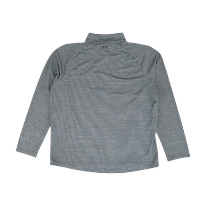 Gray Print 1/4 Zip Pullover