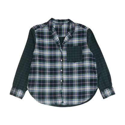 Green Plaid Button Down