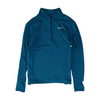 Teal Solid 1/4 Zip Pullover