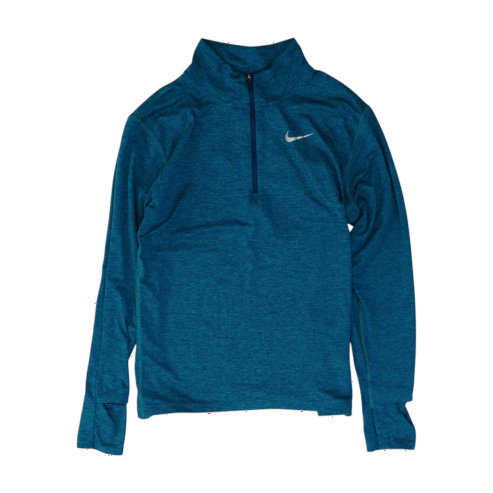 Teal Solid 1/4 Zip Pullover