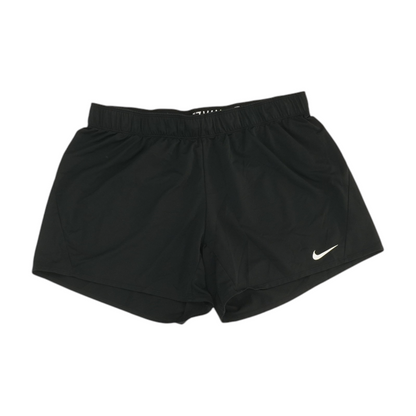 Black Solid Active Shorts