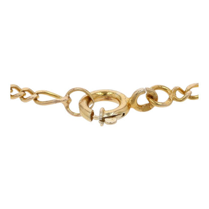 19K Gold Figaro Link Chain Ankle Bracelet