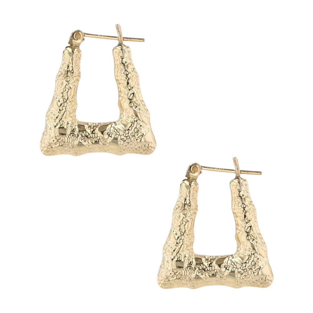 14K Yellow Gold Hoop Earrings