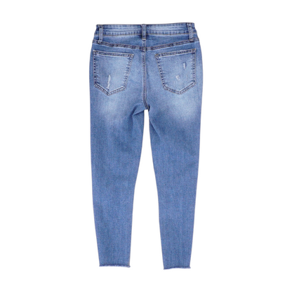 Blue Solid Jeans