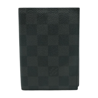 Black Damier Graphite Passport Cover