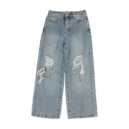 Blue Solid Jeans