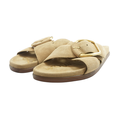 Beige Flat Sandals