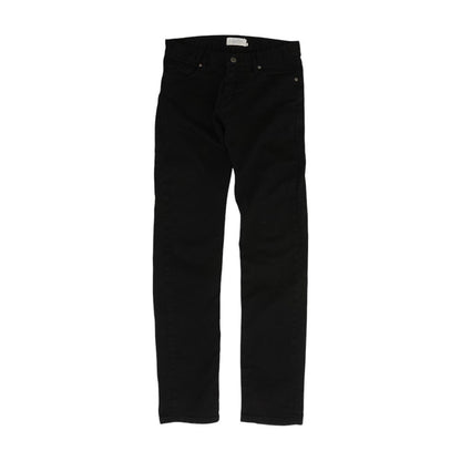 Black Mid Rise Skinny Leg Jeans