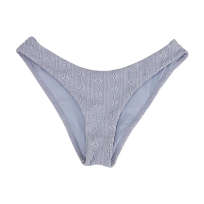Gray Floral Swim Bottom