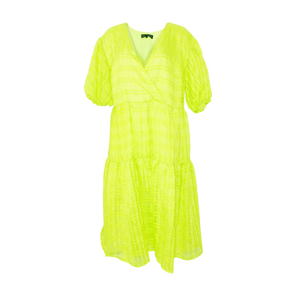 Neon Green Midi Dress