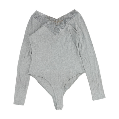 Gray Bodysuit Blouse