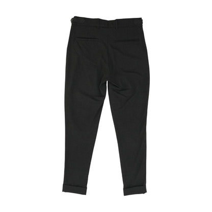 Gray Solid Dress Pants