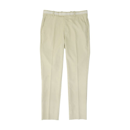 Tan Solid Dress Pants