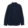 Navy Solid Long Sleeve Button Down