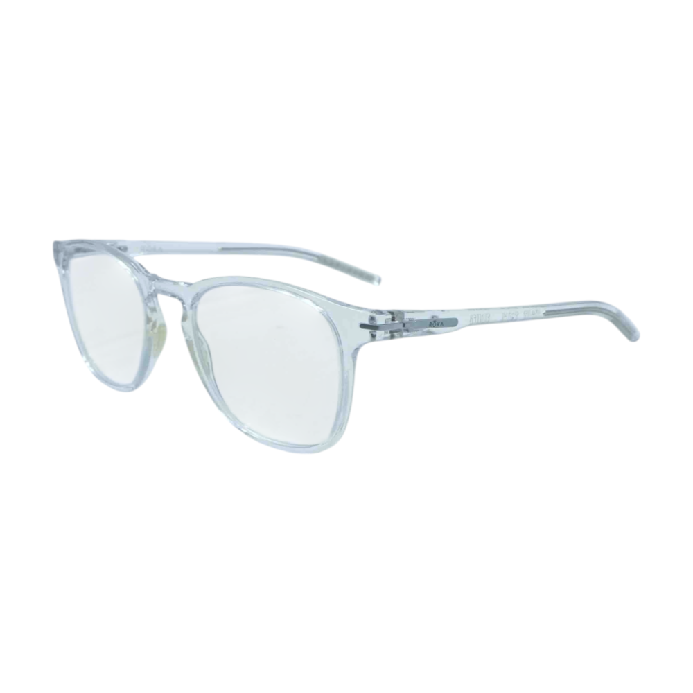 Clear E7544 0252 Square Prescription Eyewear