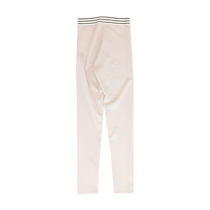 Pink Solid Leggings
