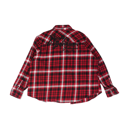 Red Plaid Flannel Button Down