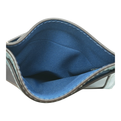 Blue Card Case Wallet