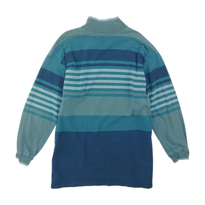 Vintage Blue Striped Pullover Sweater