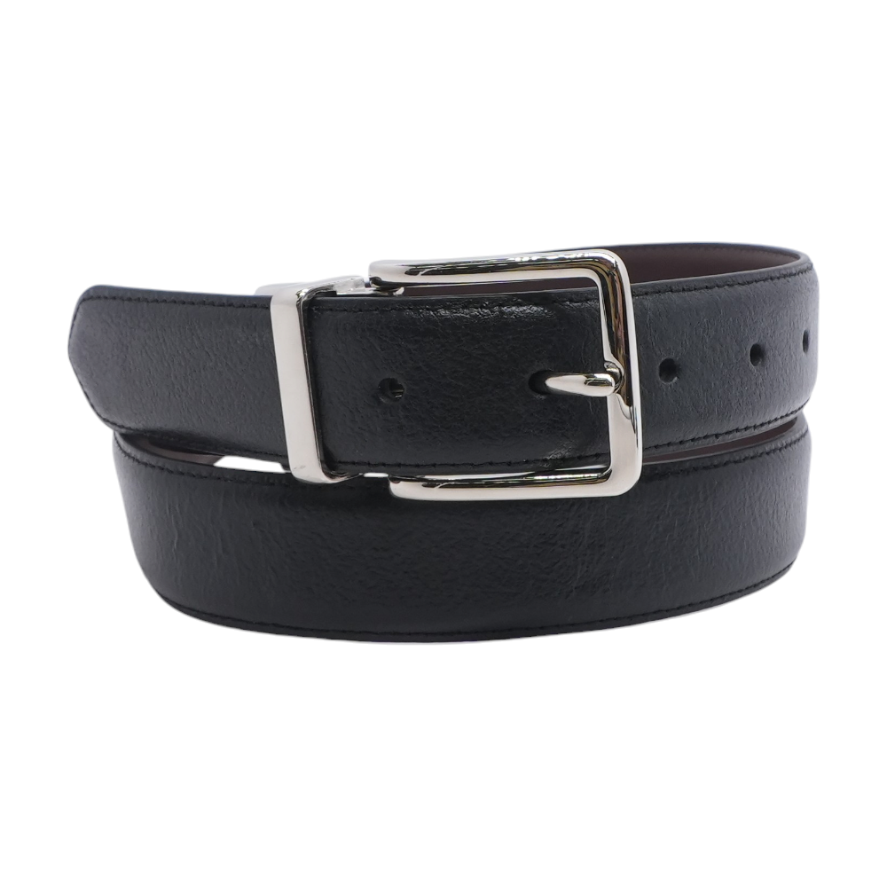 Black Reversible Leather Belt
