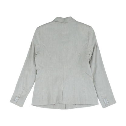 Gray Solid Blazer