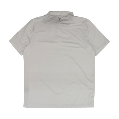 White Solid Short Sleeve Polo