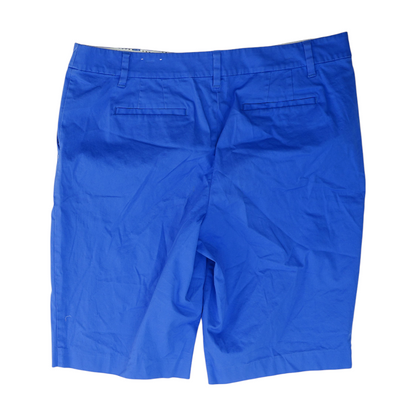 Blue Solid Chino Shorts