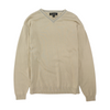 Beige Solid Pullover Sweater