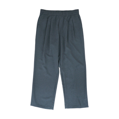 Gray Striped Wide Leg Pants