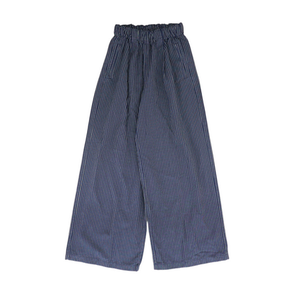 Navy Striped Pants
