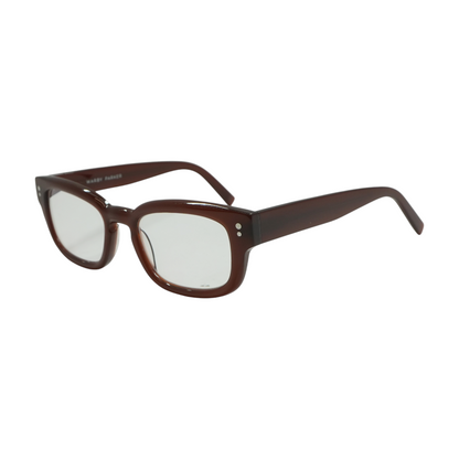 Brown Reiner W Rectangle Prescription Eyewear