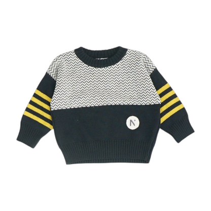 Multi Color Block Pullover Sweater