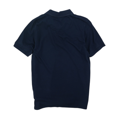 Navy Solid Short Sleeve Polo