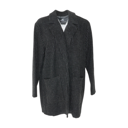 Black Striped Cardigan Sweater