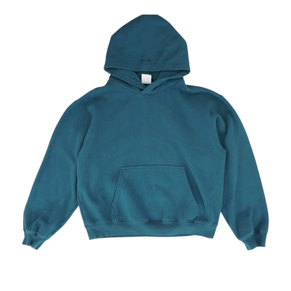 Teal Solid Hoodie Pullover