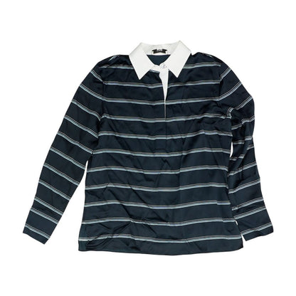Navy Striped Blouse
