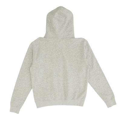 Gray Solid Hoodie Pullover