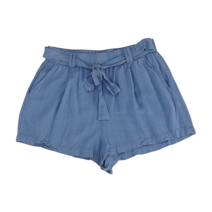 Blue Solid Shorts