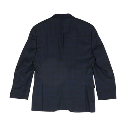 Navy Plaid Sport Coat