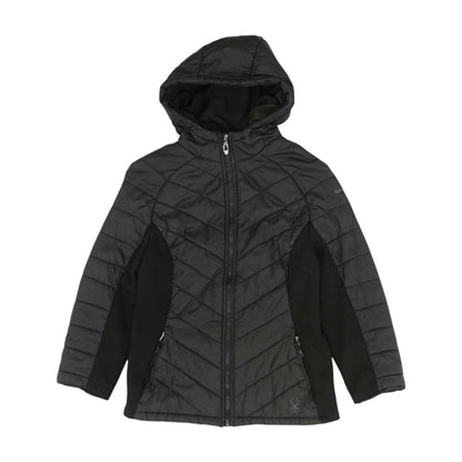 Black Solid Ski Jacket